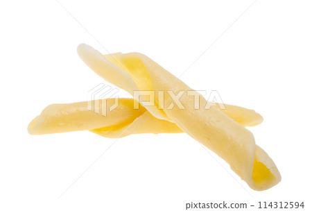 Italian pasta Cavatelli isolated Italian pasta Cavatelli isolated 114312594