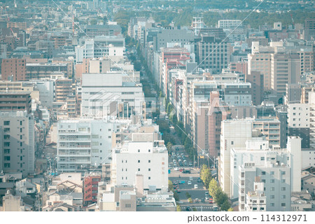 View of Kyoto cityscape from Kyoto Tower View of Kyoto cityscape from Kyoto Tower 114312971