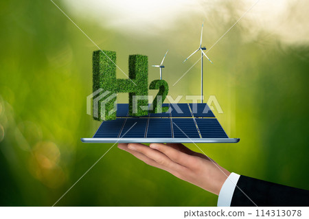 Getting green hydrogen from renewable energy sources. 114313078