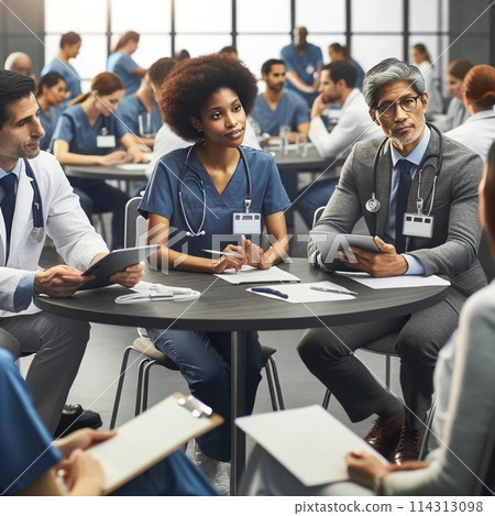 Doctor and nurse conference Doctor and nurse conference 114313098