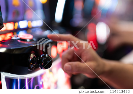 Pachinko parlor, slots, games 114313453