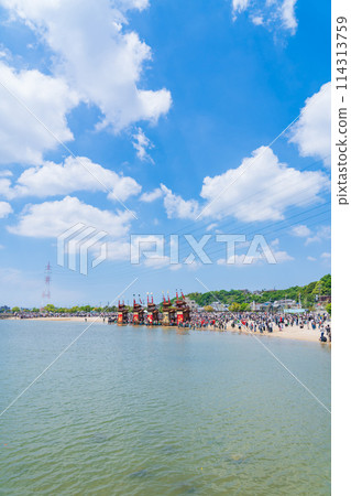 龜崎潮日節最大看點，拉下的海灘（愛知縣半田市） 114313759