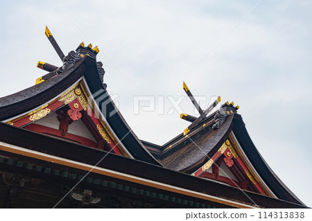 岡山吉備津神社國寶正殿 114313838