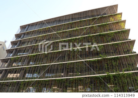 被綠色香草和常春藤覆蓋的合作社共濟廣場大樓（照片攝於2017年） 114313949