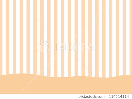 Stripe pattern and wave frame card / orange Stripe pattern and wave frame card / orange 114314114