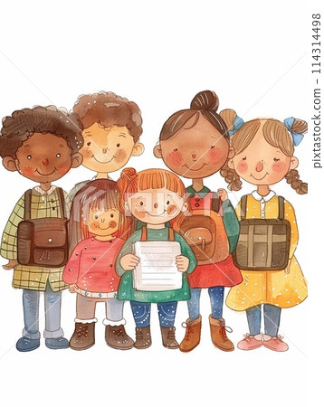 Children's Day, images convey the brightness, cheerfulness, and innocence of children. 114314498