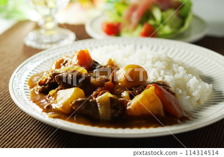 Curry rice and prosciutto salad Curry rice and prosciutto salad 114314514