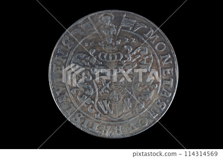 old vintage silver medieval taller coin 114314569