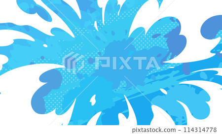 Anime style_water explosion effect background_16:9 Anime style_water explosion effect background_16:9 114314778