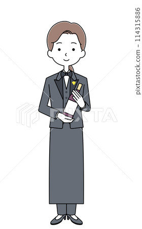 侍酒師女士的插圖 114315886