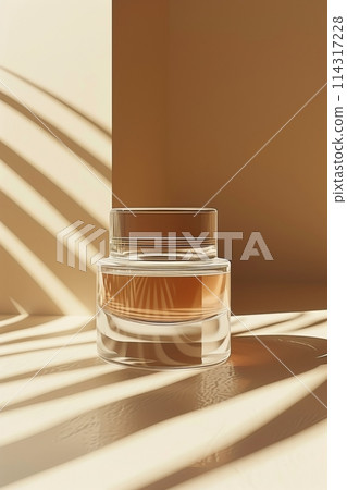 a product mockup for a cosmetic serum cream 114317228