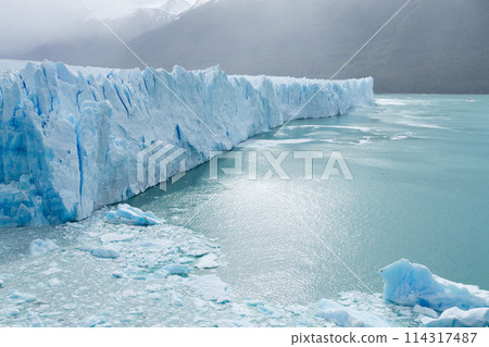 Perito Moreno glacier view, Patagonia landscape, Argentina 114317487