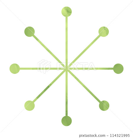 插圖素材閃閃發光的水彩綠色 114321995