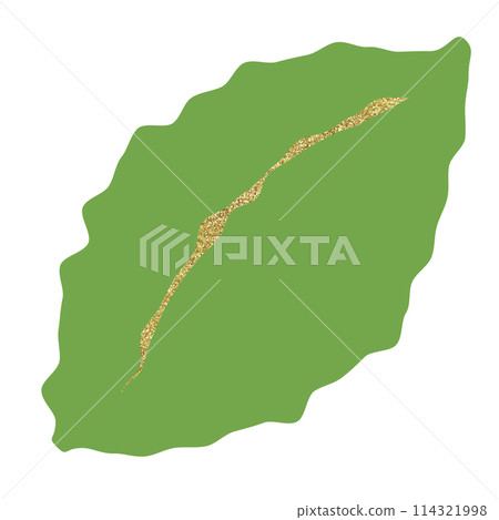 插圖素材葉樹植物金 114321998