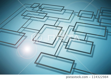 Connectivity, flowchart and diagram on internet, data or futuristic technology on blue background. Software, neon and coding for programming, cyber or information highway for virtual streaming on web Connectivity, flowchart and diagram on internet, data or futuristic technology on blue background. Software, neon and coding for programming, cyber or information highway for virtual streaming on web 114322984