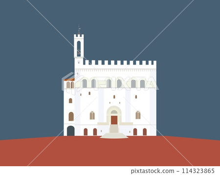 Gubbio, Palazzo dei Consoli, Umbria, Italy Gubbio, Palazzo dei Consoli, Umbria, Italy 114323865