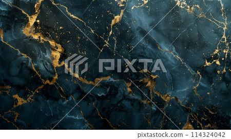 Close up of a terrestrial plants blue and gold marble texture Close up of a terrestrial plants blue and gold marble texture 114324042