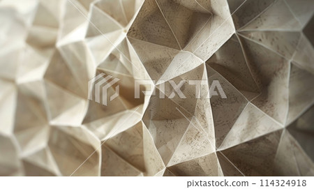 a close up of a geometric pattern on a wall 114324918