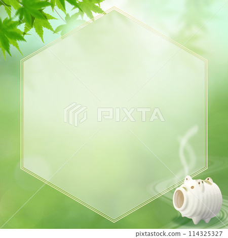 Refreshing and cute Japanese-style summer background Refreshing and cute Japanese-style summer background 114325327