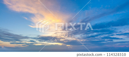 Sunset sky background Sunset sky background 114328310