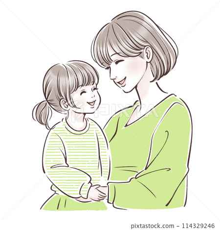 親子插畫素材 親子插畫素材 114329246