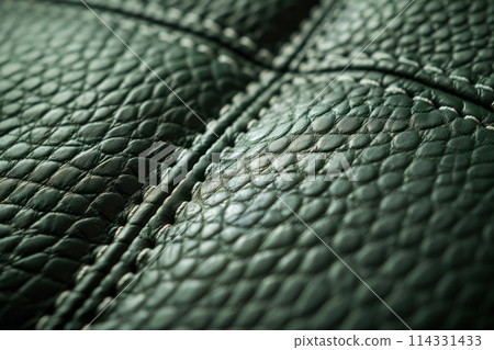 Dark green leather texture background. 114331433