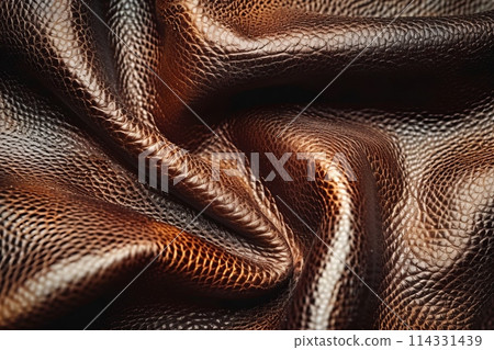 Brown leather texture background,close up 114331439
