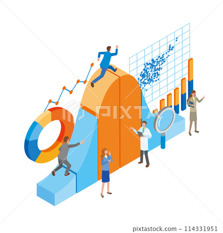 Statistics image illustration 114331951