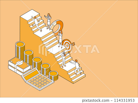 Illustration of installment investment 114331953