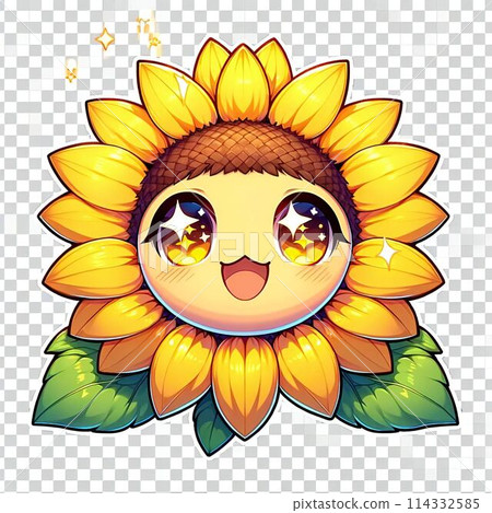 Anime style sunflower 114332585