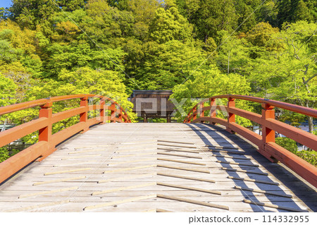 Nara, Muroji Temple, drum bridge over the Muro River 114332955
