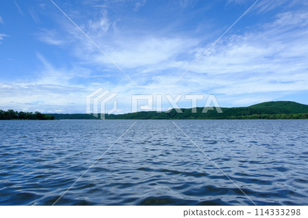 Summer scenery of Lake Abashiri Summer scenery of Lake Abashiri 114333298