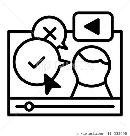 深假圖示。影片中的文字已編輯。 114333696