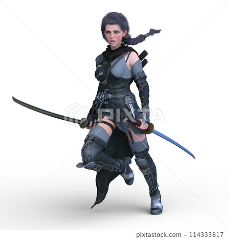 Female swordsman 114333817