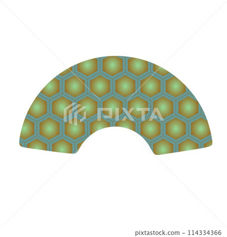 Fan-shaped illustration Fan-shaped illustration 114334366