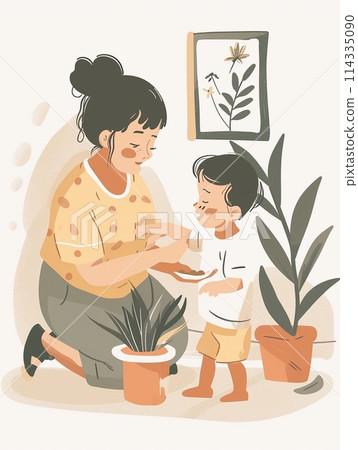 Family Images collection for creating relatable Instagram highlights, family moments, mother and child. 114335090