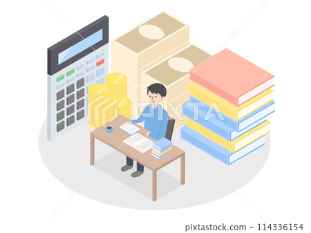 教育/學習費用的圖示 教育/學習費用的圖示 114336154