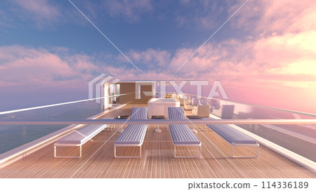 Rooftop pool 114336189