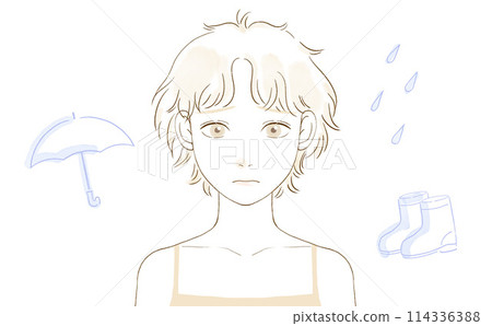 雨季煩惱(短髮) 雨季煩惱(短髮) 114336388