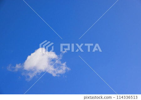 藍天白雲（背景素材） 114336513