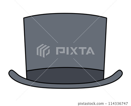 簡單的高頂禮帽插圖 114336747