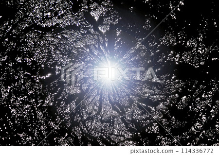 外太空扭曲圖像的背景材料（蟲洞/黑洞圖像） 114336772