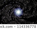 外太空扭曲圖像的背景材料（蟲洞/黑洞圖像） 114336778