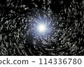外太空扭曲圖像的背景材料（蟲洞/黑洞圖像） 114336780