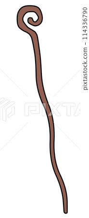 Simple magic wand illustration 114336790