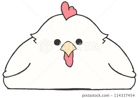 A chicken sitting and looking at me 114337454