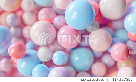 Colorful glossy balloons filling the frame. Abstract photography. Colorful glossy balloons filling the frame. Abstract photography. 114337895