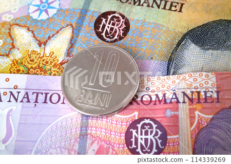 Stack of Romanian Lei Stack of Romanian Lei 114339269