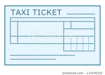 Taxi ticket Taxi ticket 114340182