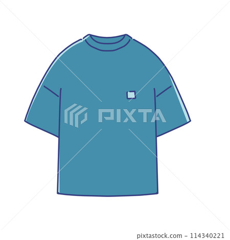Simple and pop clothing illustrations - T-shirts 114340221